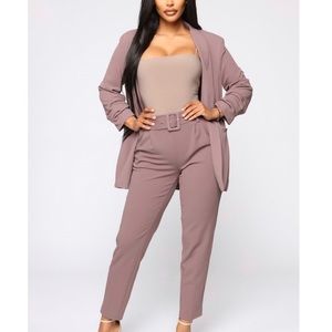 Dusty Purple Blazer/Pant Set